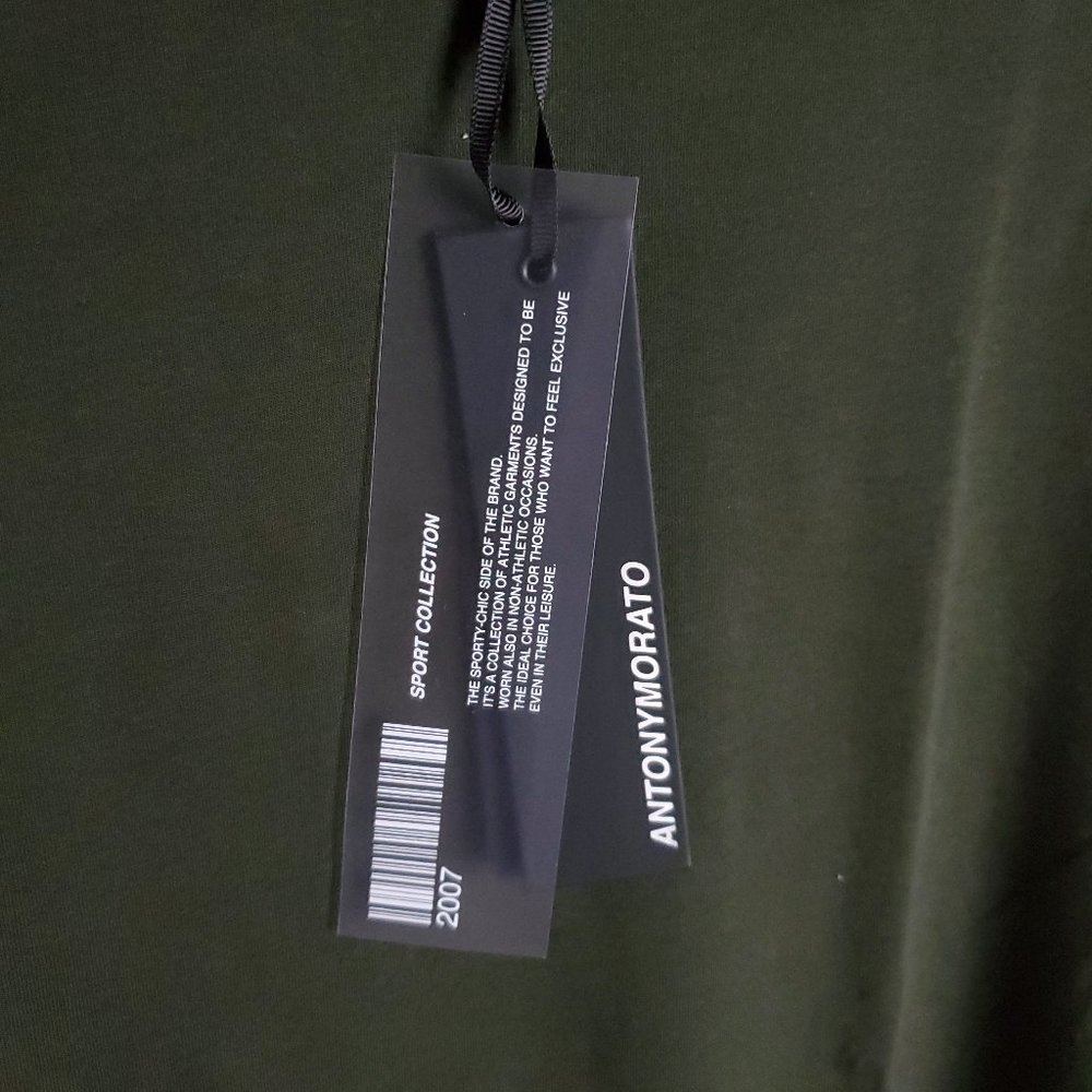 Antony Morato Sport Collection 2007 Dark Army T-shirt NWT - Picture 9 of 10
